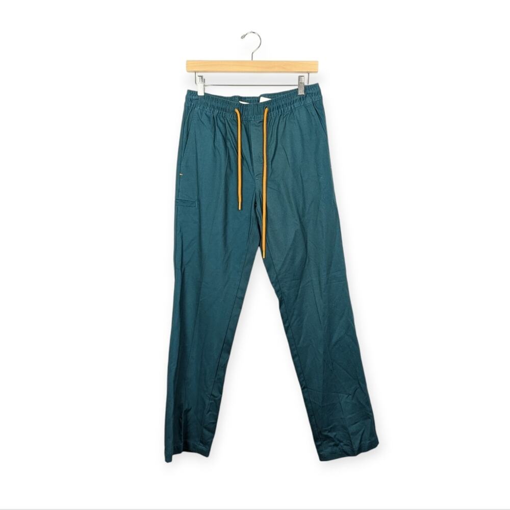 Gotcha James Pants S Storm Teal Drawstring Men’s Casual Lightweight NWT